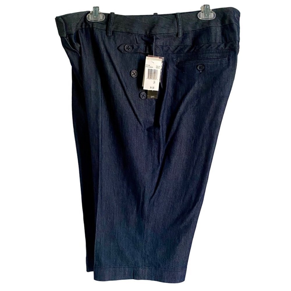Larry Levine Stretch Shorts with Front Pockets Women's Size 14 NEW NWT